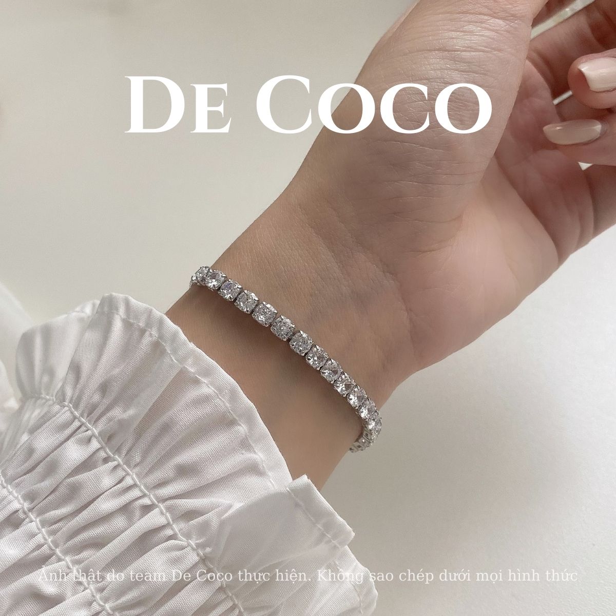 Vòng tay dây rút đính đá Maya De Coco
