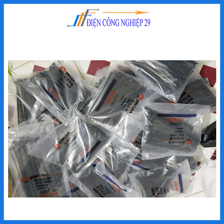 Dây thít đen 4x200mm gói 500pcs