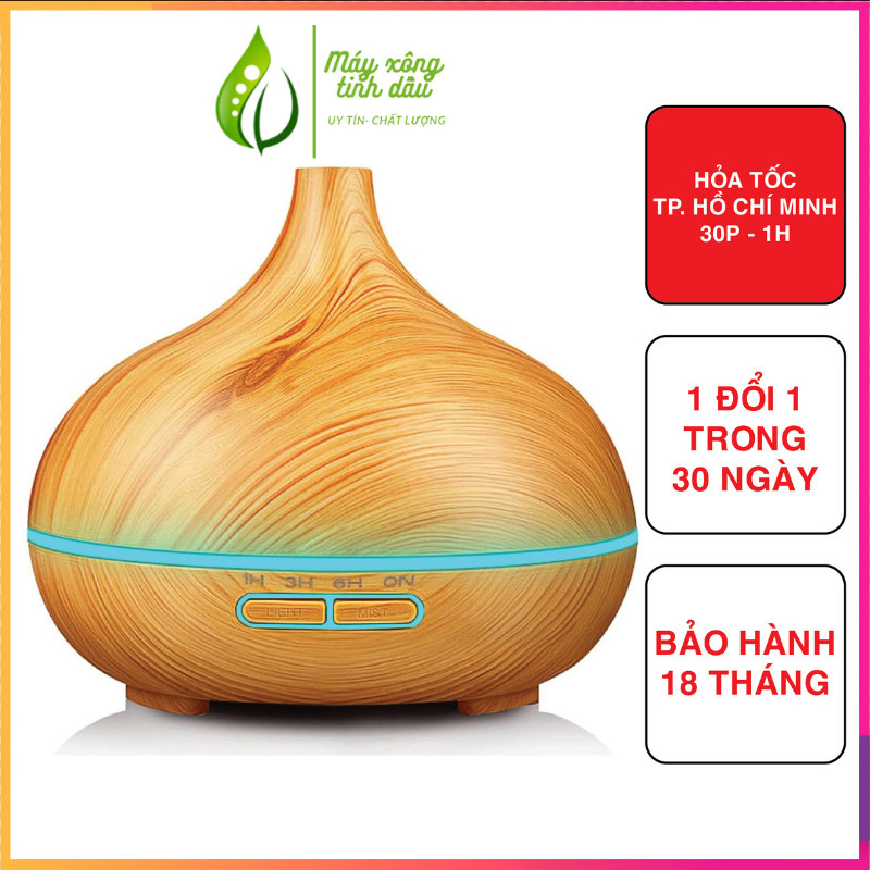 (TP HCM) Máy xông tinh dầu Cổ cao dung tích 550ml (BH 18 Tháng) có REMOTE giúp tạo độ ẩm, thơm phòng đuổi muỗi giảm tress hiệu quả