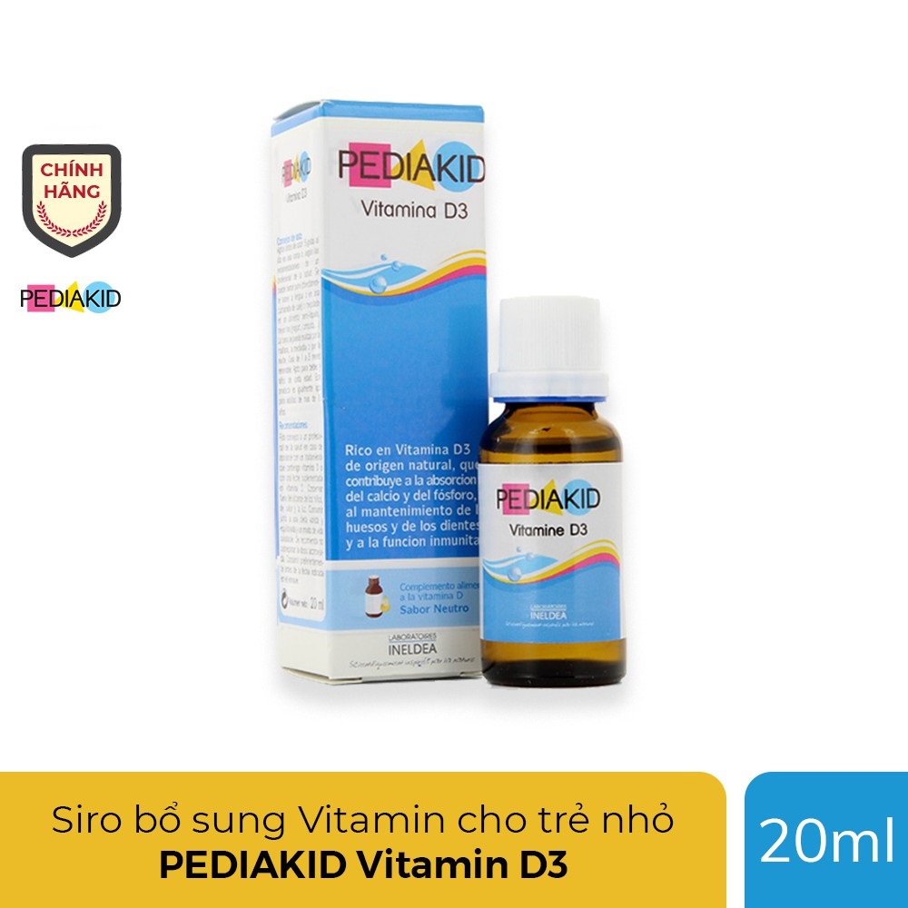 Pediakid Vitamin D3 bổ sung Vitamin và khoáng chất cho trẻ nhỏ 20ml