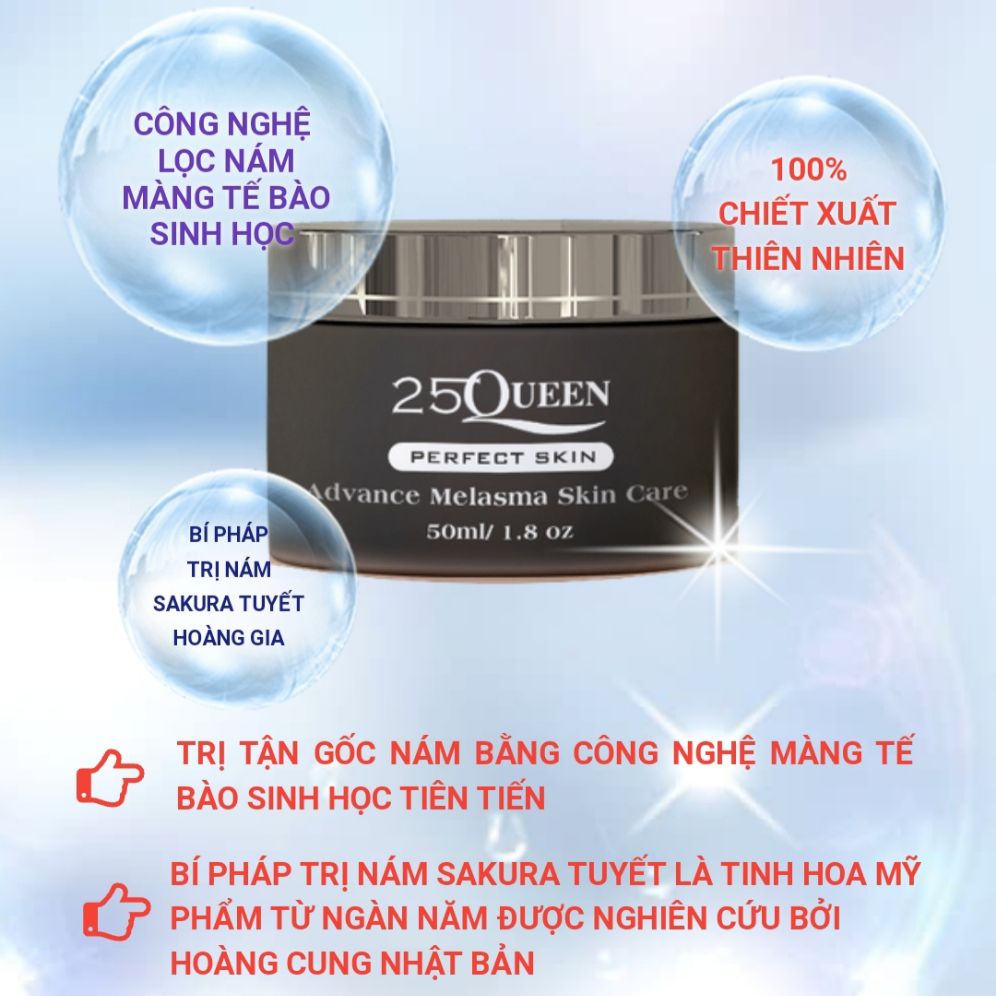Mặt nạ màng tế bào nám và tái tạo collagen 25Queen