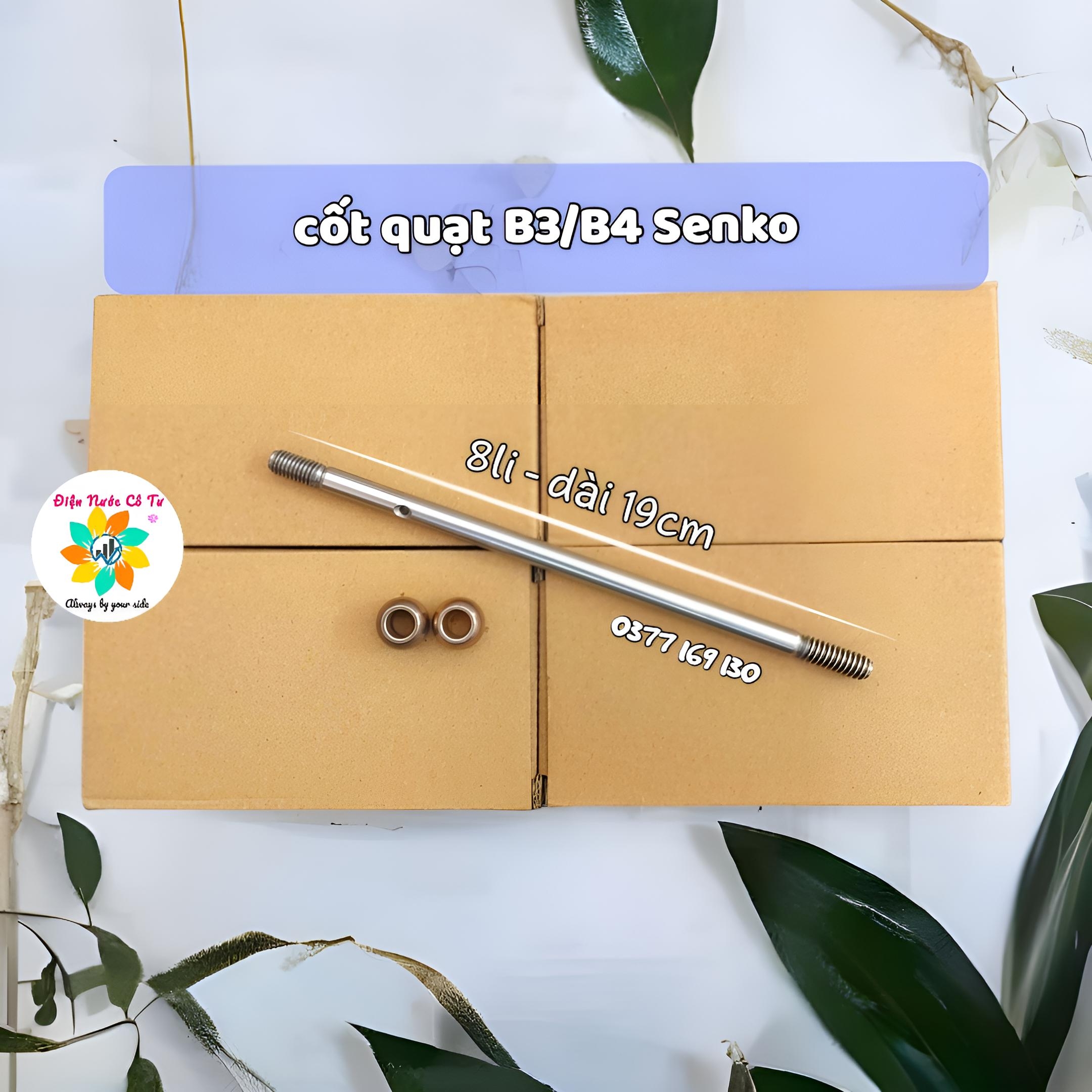 Cốt quạt Senko 8li  19cm Cốt quạt B4 kèm linh kiện sửa chữa