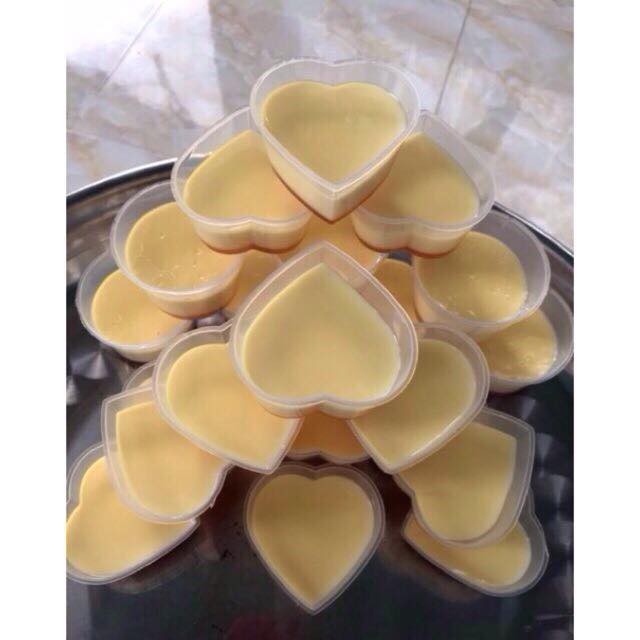 10 Hộp flan trái timtròn nhựa tốt kèm nắp (MS 18), chất lượng đảm bảo an toàn đến sức khỏe người sử dụng, cam kết hàng đúng mô tả