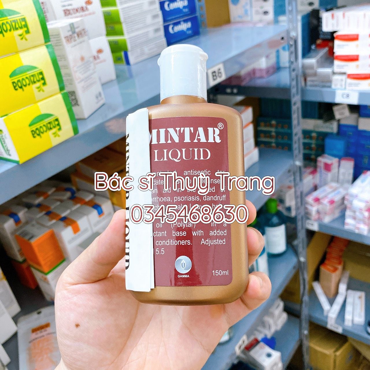 Dầu gội đầu hết ngứa, sạch gàu, vảy nến Mintar Liquid - 150ml