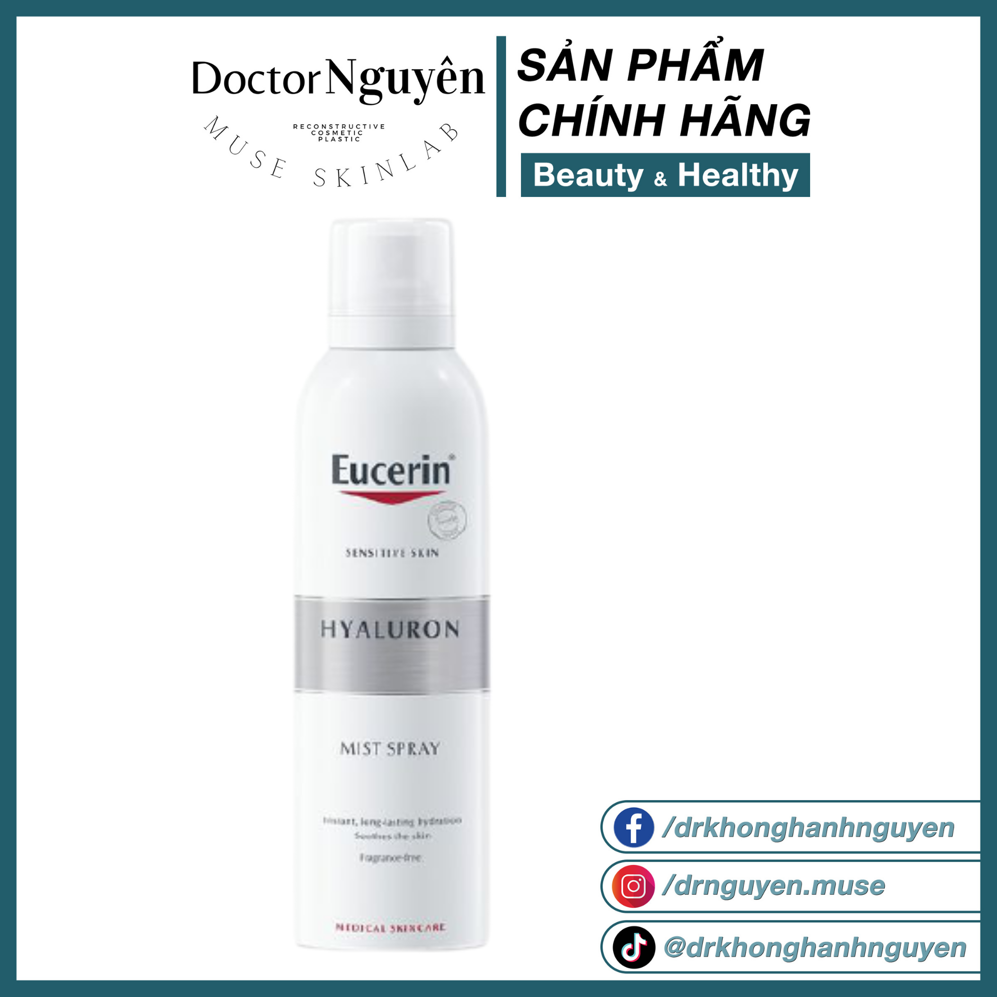 Xịt Khoáng Dưỡng Ẩm Eucerin Hyaluron Mist Spray