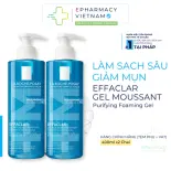 Bộ Đôi Gel Rửa Mặt LA ROCHE-POSAY Effaclar +M Purifying Foaming Gel Cho Da Dầu, Nhạy Cảm