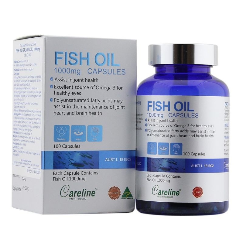 Careline Salmon Fish Oil - Viên uống dầu cá hồi cung cấp Omega 3