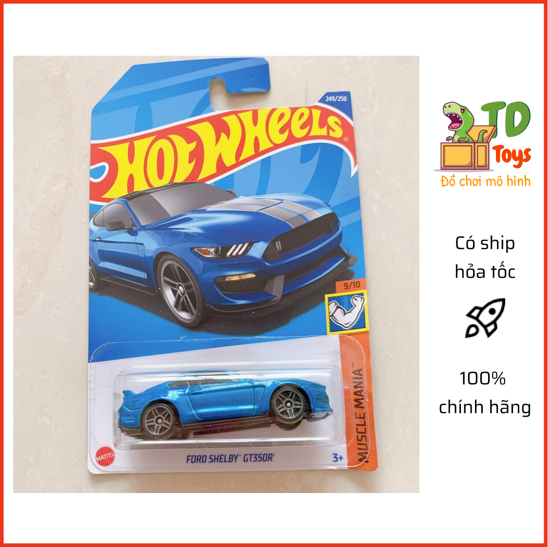 Xe mô hình chính hãng hotwheels - ford shelby gt350r