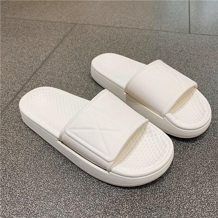 Dép quai ngang nam nữ , đế cao su siêu mềm kiểu dáng Hàn Quốc mã 01