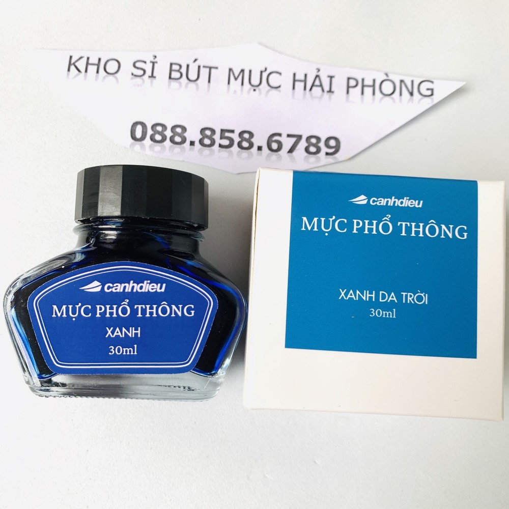 Mực Phổ thông cánh diều 30ml mầu mực đẹp không cặn, khô nhanh