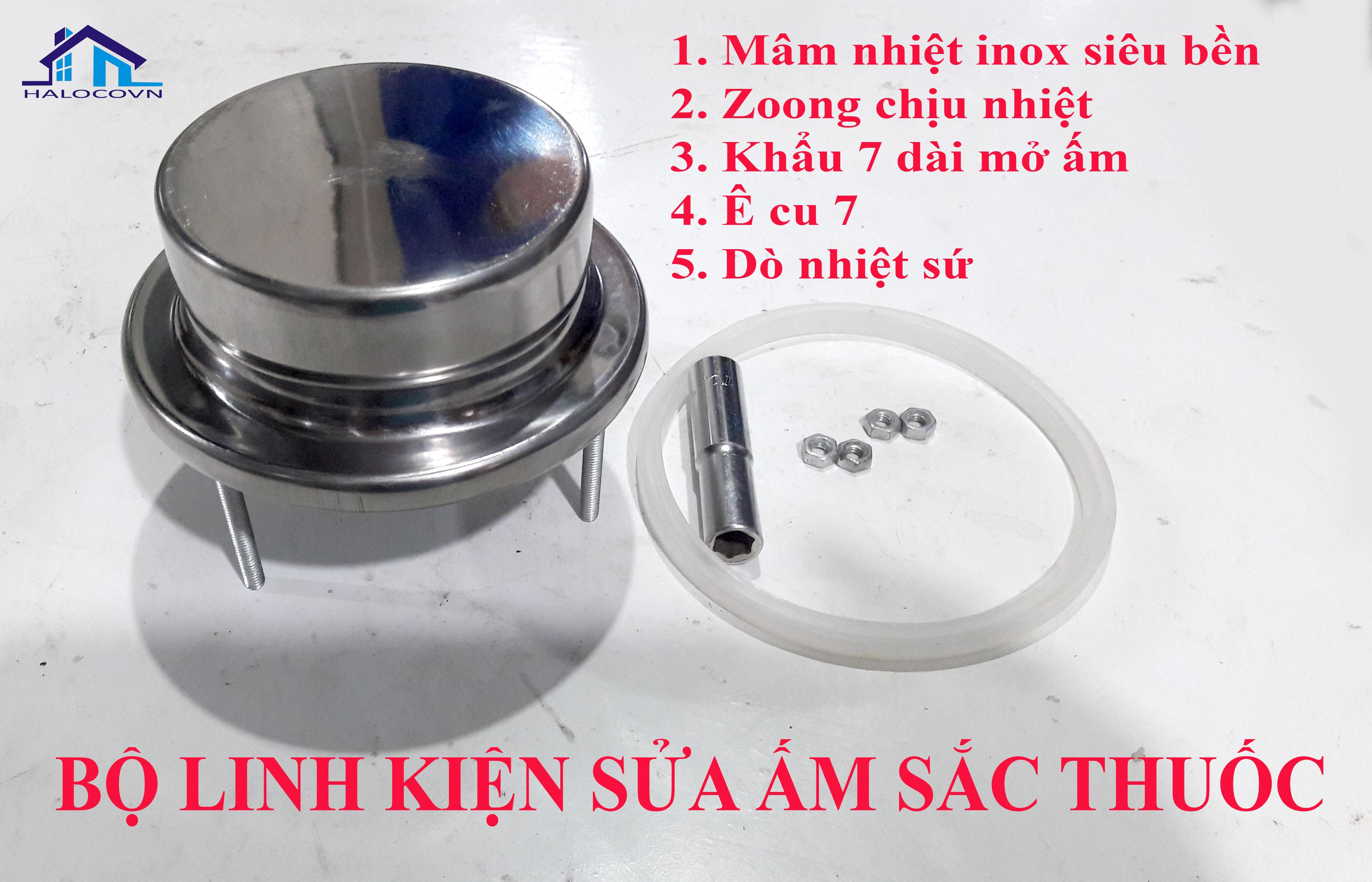 Bộ linh kiện sửa ấm sắc thuốc tặng kèm khẩu 7 dài