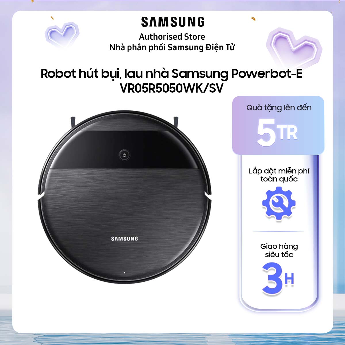 VR05R5050WK - Robot hút bụi, lau nhà Samsung Powerbot-E VR05R5050WK/SV