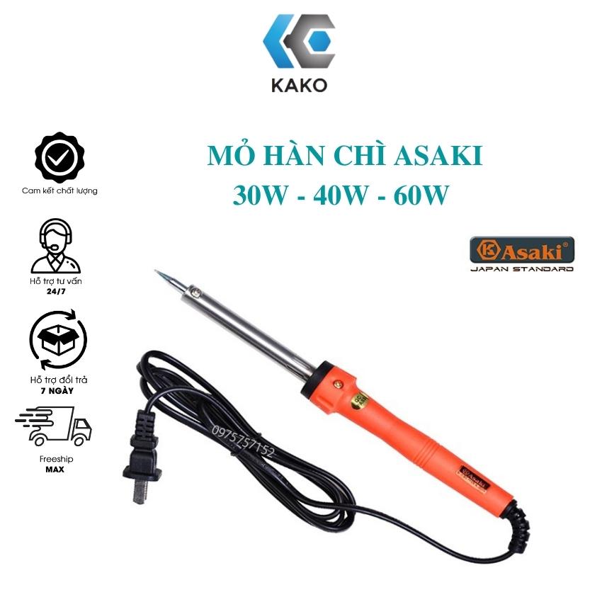Mỏ hàn thiếc kako , mỏ hàn chì asaki 30w 40w 60w cao cấp.