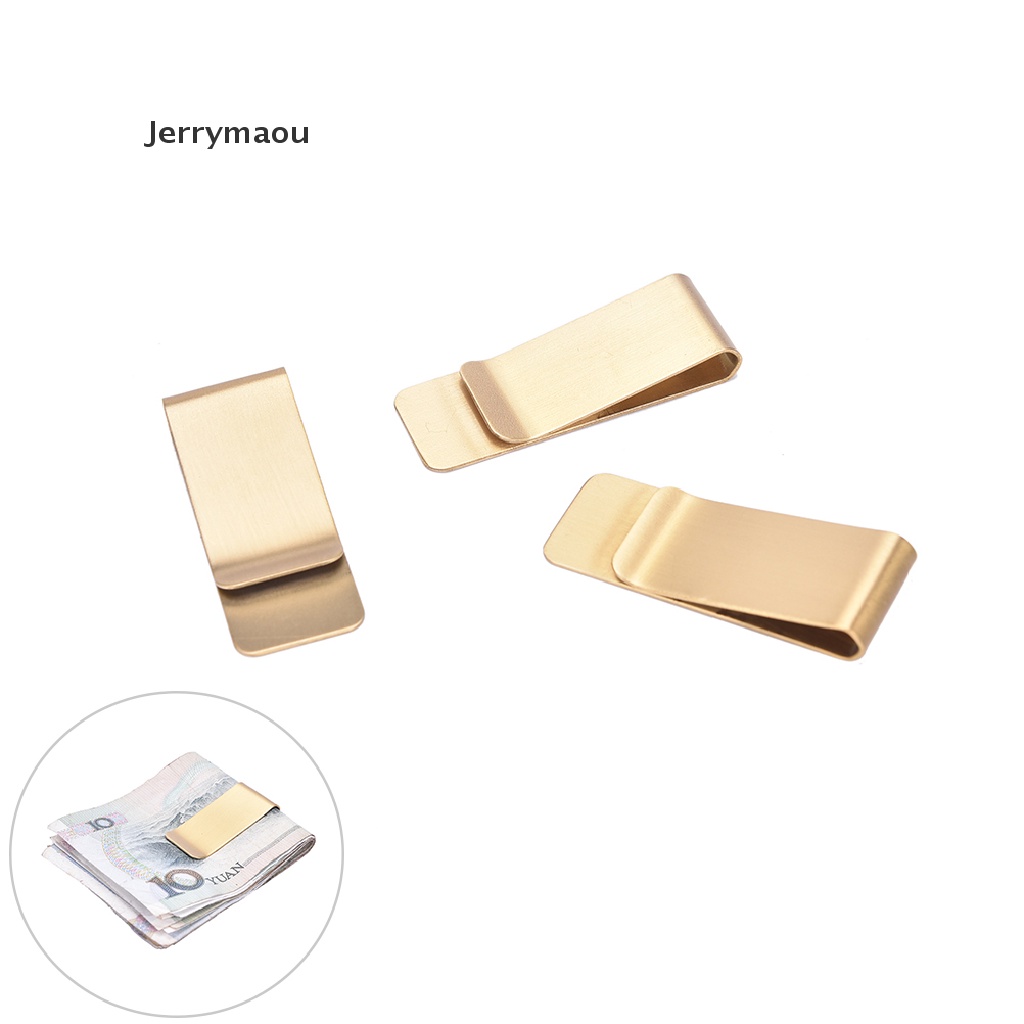 Kẹp giữ tiền/danh thiếp bằng đồng thau phong cách cổ điển cho nam