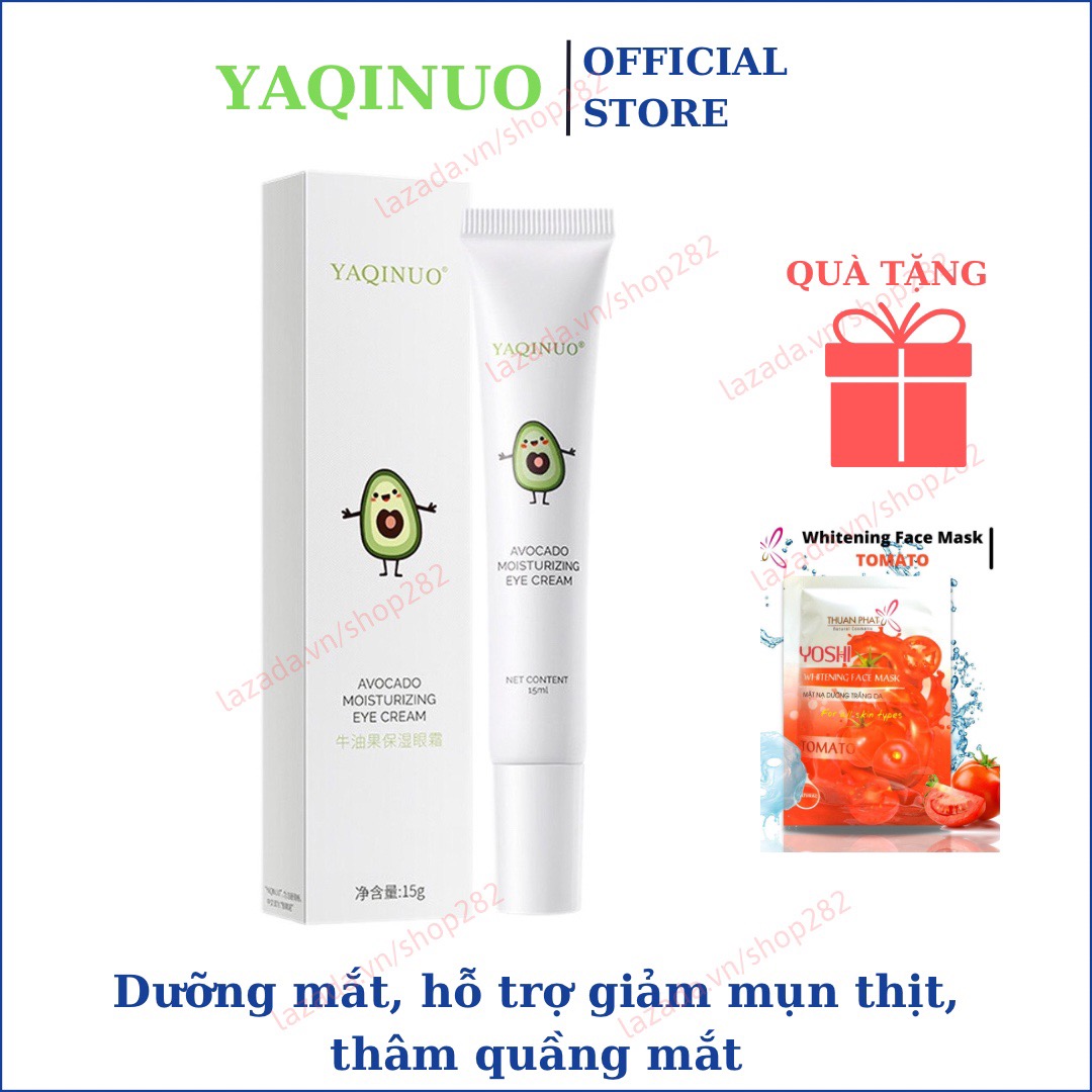 (Tặng Mặt Nạ) Kem Bơ Yaqinuo kem bơ giảm mụn thịt thâm quầng mắt Yaquinuo...