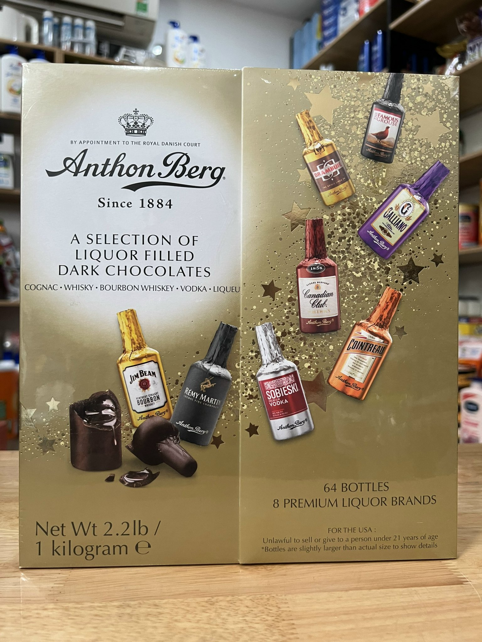 Socola Anthon Berg Dark Chocolate 64 chai Đan Mạch
