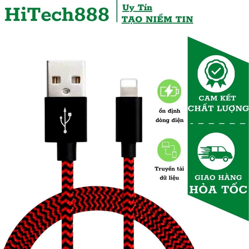 [Sạc Nhanh] Dây sạc dùng cho iphone, Cáp Sạc dùng cho iphone, Dây sạc nhanh 2.5A chất liệu bọc dù siêu bền chống đứt
