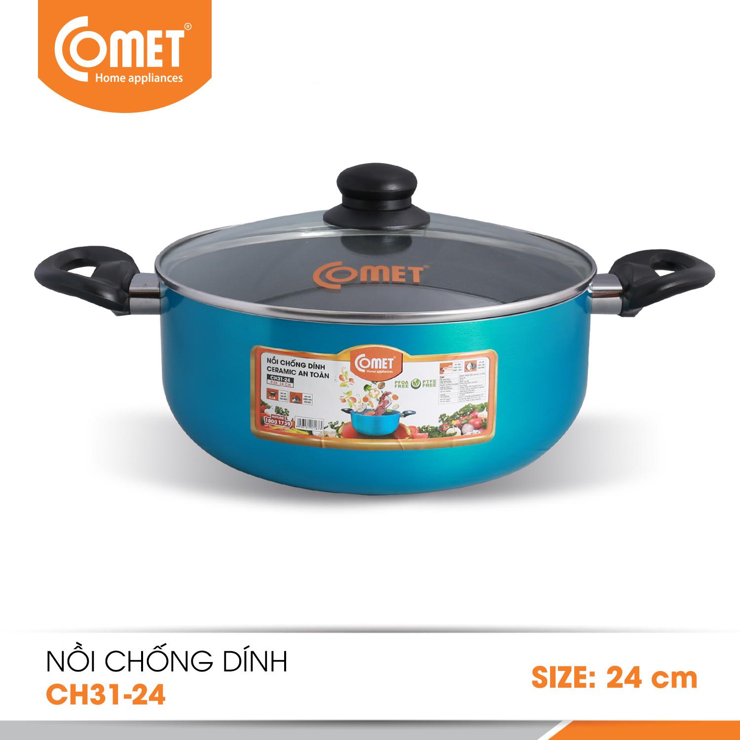 Nồi chống dính ceramic an toàn comet - ch31-24