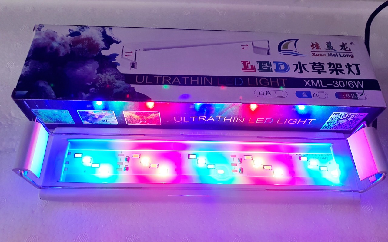 Bóng đèn led xml 2 hàng bóng xml-50. đèn led thủy tinh xuanmeilong chuyên dụng cho cá cảnh. phụ kiện hồ cá bóng đèn led 2 hàng bóng xml-50