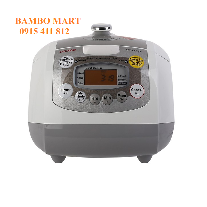 Trả góp 0% nồi cơm điện hàn quốc cuckoo crp fa0610f