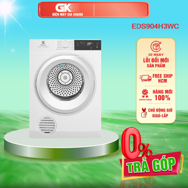 Máy sấy electrolux ultimatecare 9 kg eds904h3wc - - giao toàn quốc