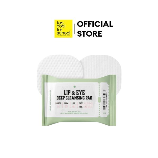 Giấy tẩy trang lip & eye deep cleansing pad 30 miếng