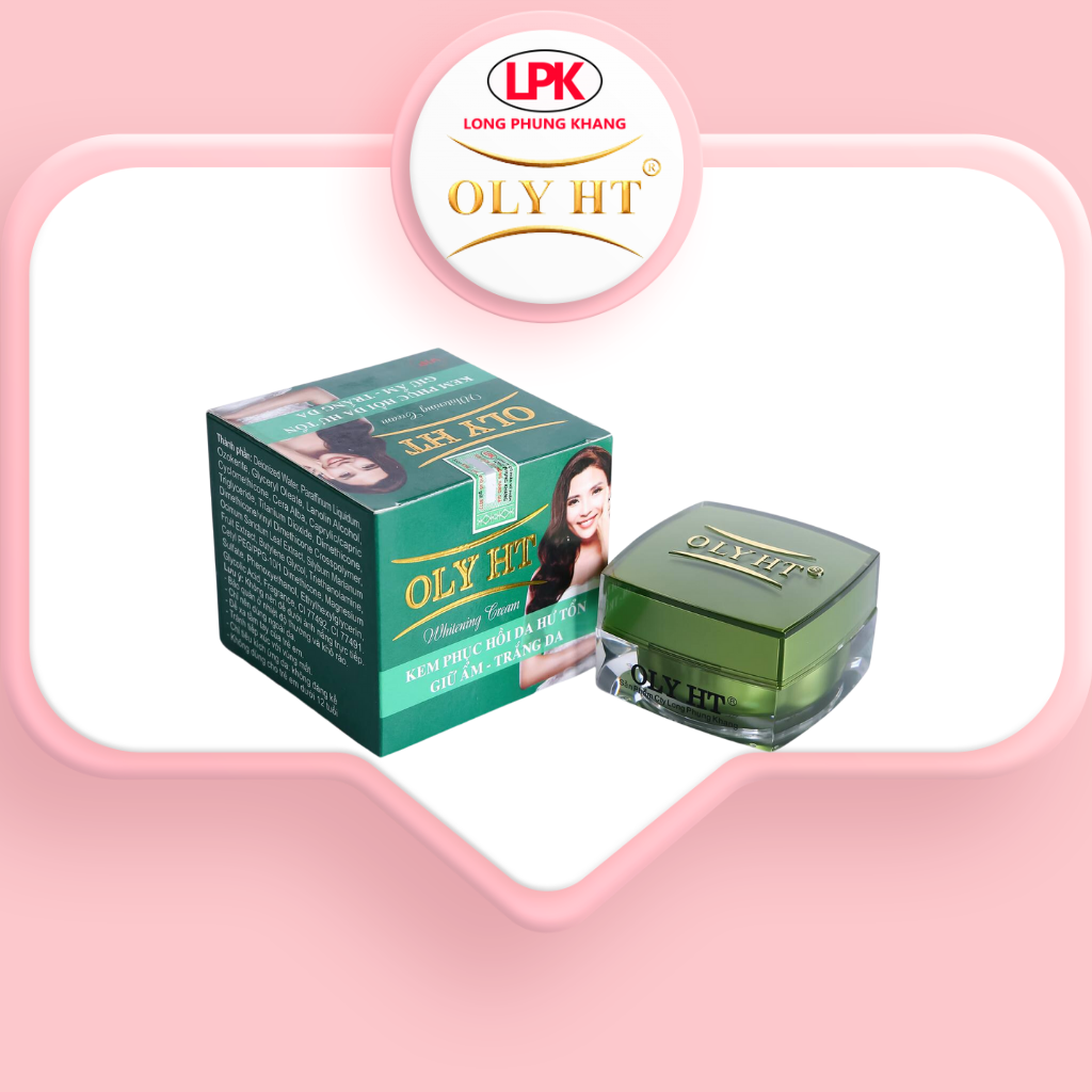 Kem phục hồi da hư tổn giữ ẩm trắng da & chống nắng oly ht chính hãng kem face phục hồi và tái tạo da 25g & 12g