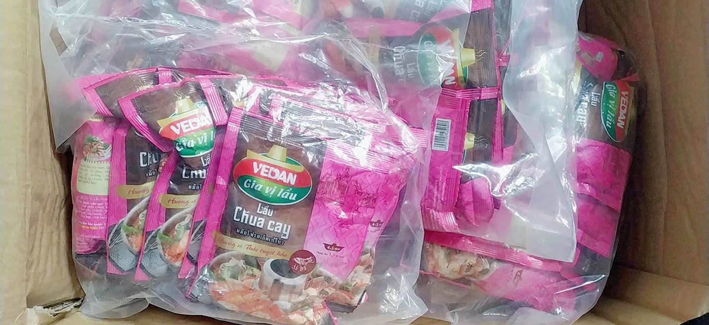 Lốc 10 gói gia vị lẩu Thái, lẩu chua cay Vedan 55g