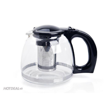 Bình lọc trà thủy tinh 700ml = bình trà có lưới lọc= ấm pha trà cafe