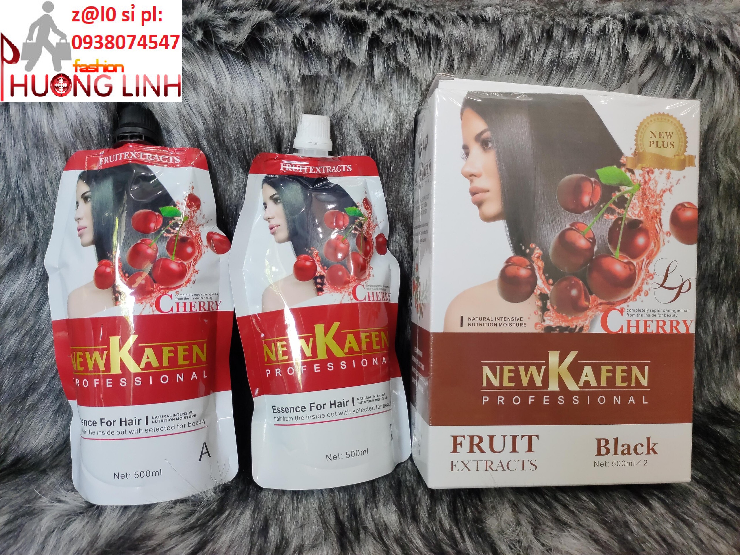 Nhuộm đen phủ bạc newkafen hạt nguyên 500ml*2