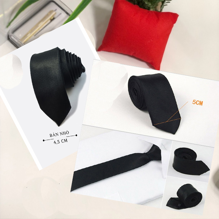 Cà vạt hàn quốc bản học sinh-chất liệu vải cotton siêu bền