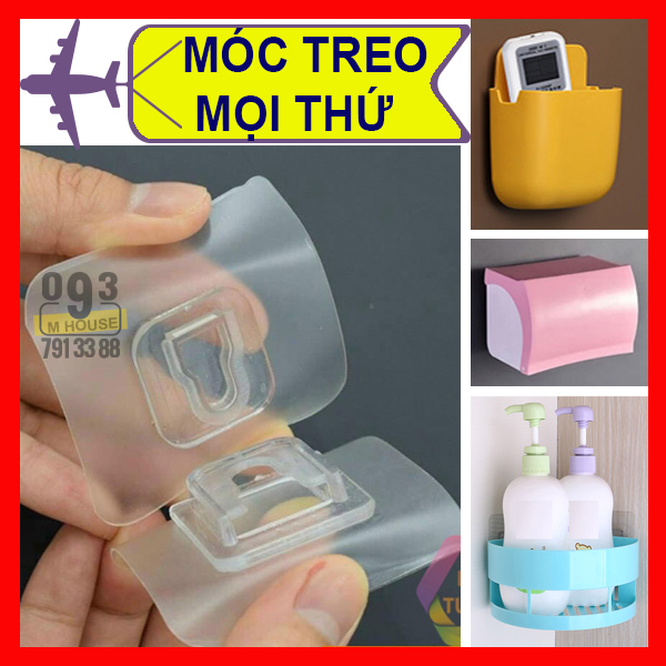 Móc dán tường ghép đôi chữ u chữ t treo đồ