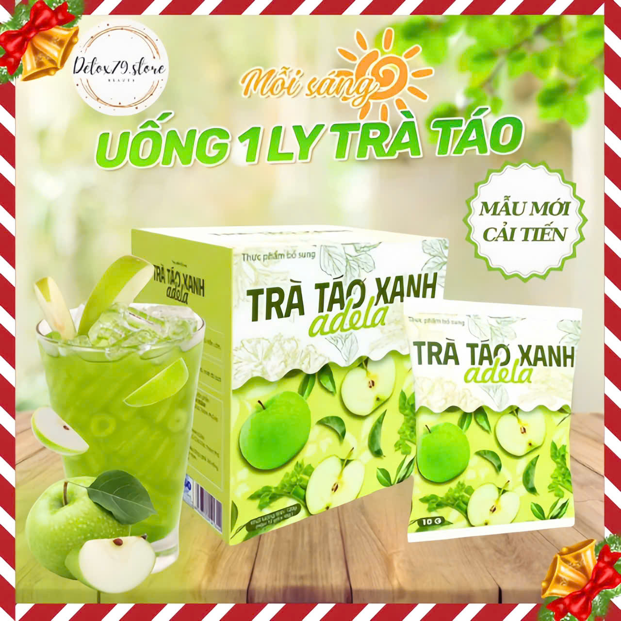 TRÀ GIẢM CÂN TÁO XANH ADELA Kelly Detox [chính hãng]