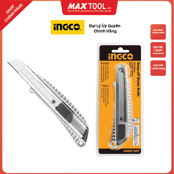 Dao rọc giấy cao cấp cán nhôm ingco - hkns1807