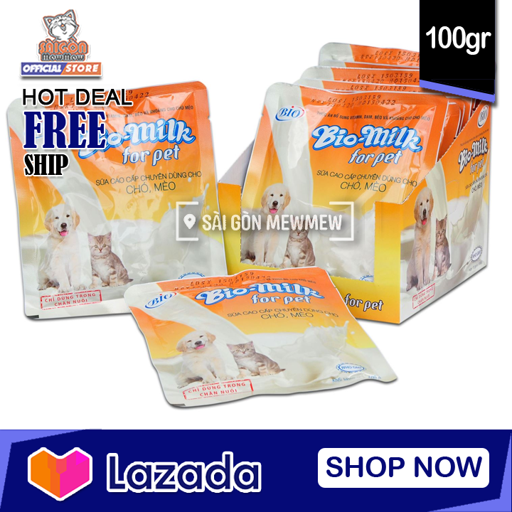 [CHÍNH HÃNG] Sữa cho chó mèo Bio Milk 100gr