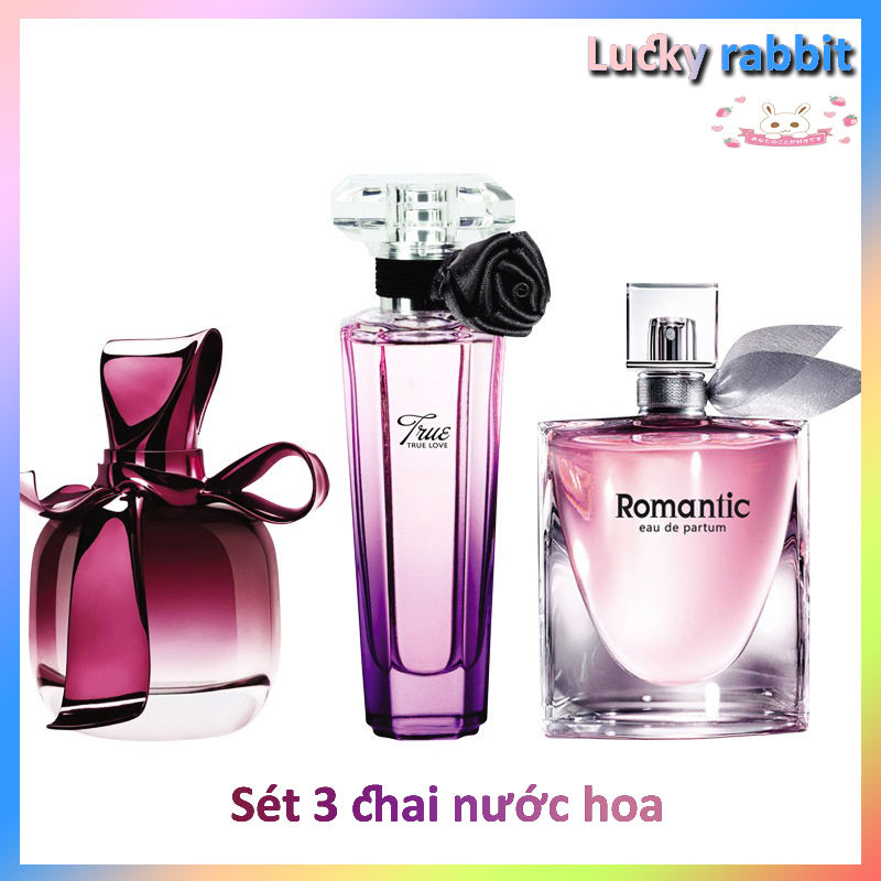 [HCM]Sét 3 chai nước hoa hương thơm quyến rũ，Combo Bộ 3 Chai Nước Hoa 75ml-Thơm Nhẹ-Nam Nữ Đều Dùng Được-Món Qùa Tặng Ý Nghĩa-Nam Nữ Đều Dùng Được