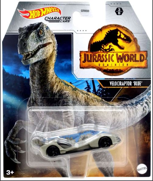 Hotwheels - Xe mô hình Khủng long VelociRaptor - Jurassic World - Character cars