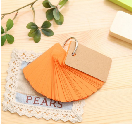Bộ Flashcard học từ vựng 100 tờ (4*7 cm) - Nhiều màu