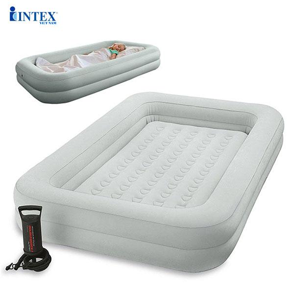 Nệm hơi trẻ em chính hãng Intex an toàn cho bé Đệm hơi trẻ em INTEX 66810-Có kèm bơm tay trong Sản phẩm