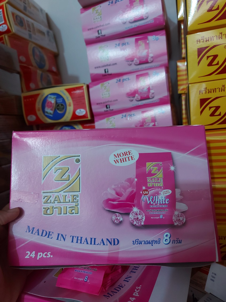 sỉ nguyên lốc 24 hộp kem Zale hồng thường và loại 1