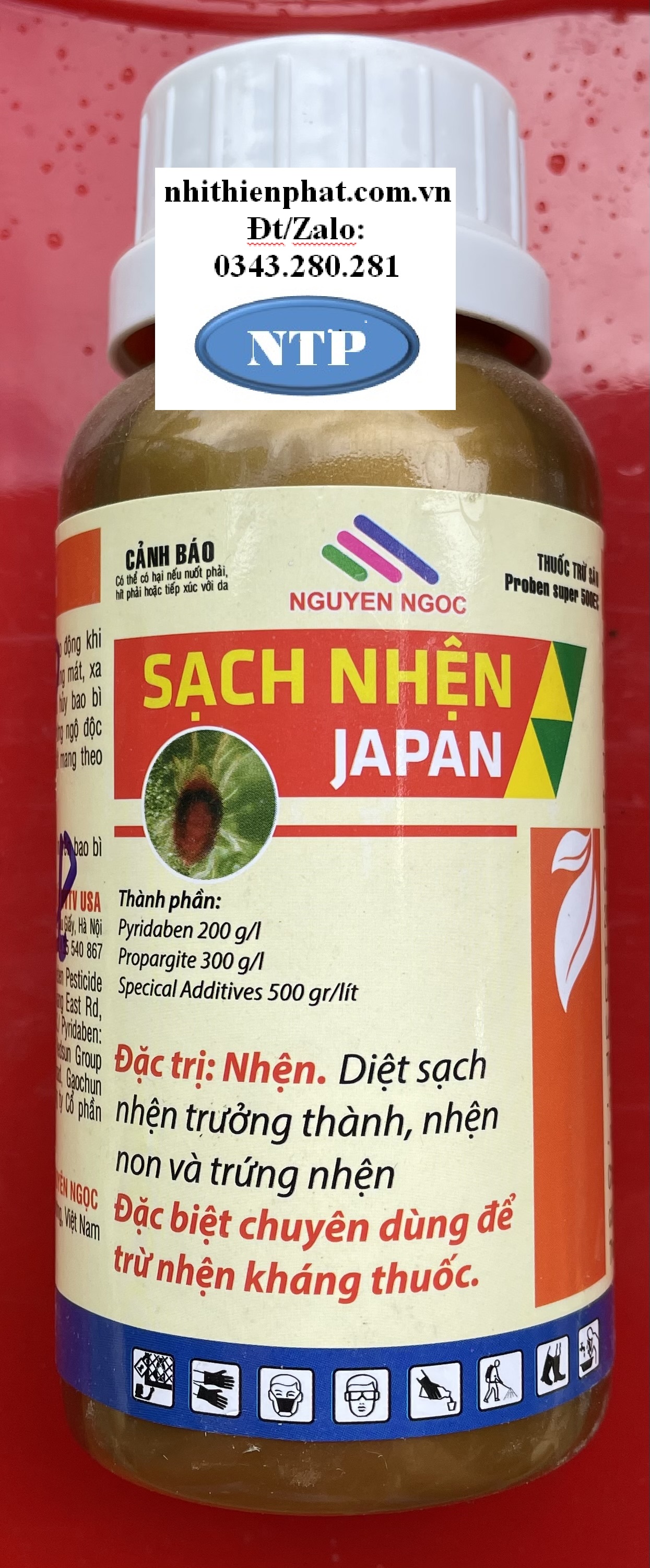 Proben nhện diệt nhện xanh đỏ vàng nhện lông nhung NN