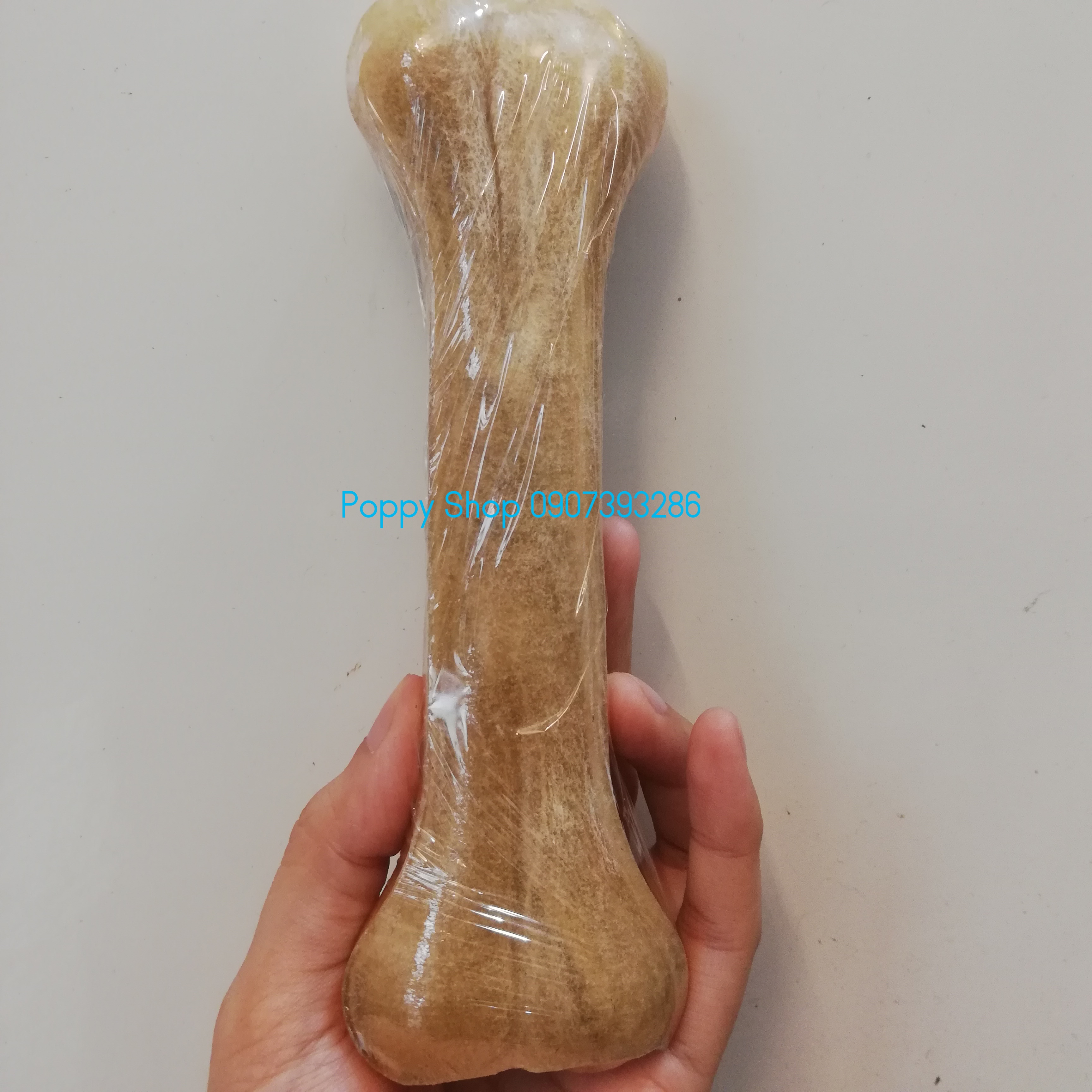 [HCM]Khúc Xương Da Bò Màu Nâu Cho Chó Cưng Gặm Size 16-20 Cm
