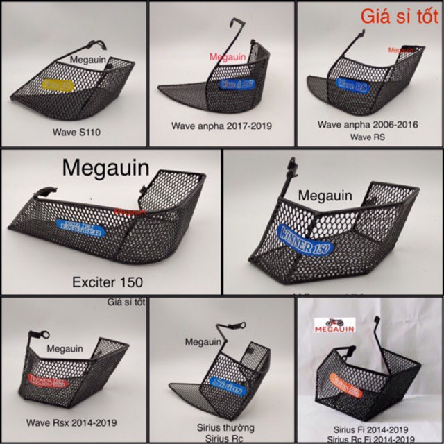 Rổ Hông - Giỏ Cạnh Xe Máy Các Loại