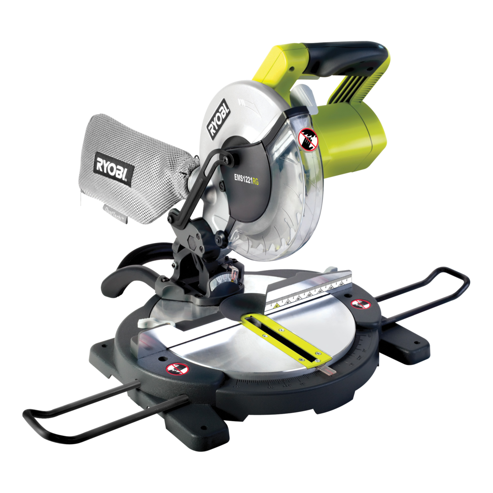 Máy cưa góc ryobi 1200w 210mm ems1221rg- 90% bảo hành 3 tháng