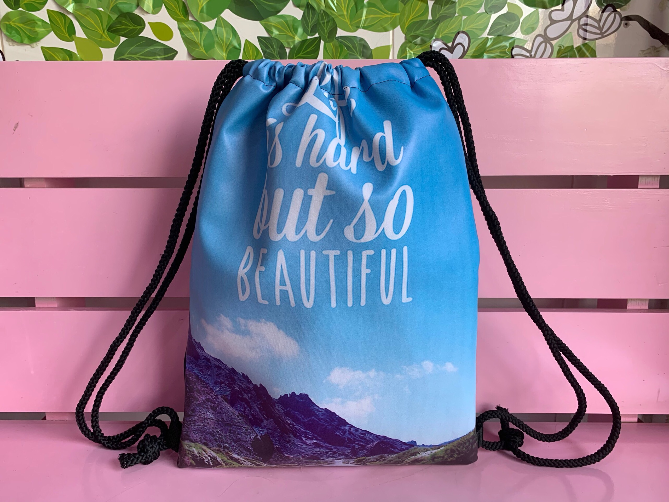Balo dây rút Life is hard but so beautiful BDTE139