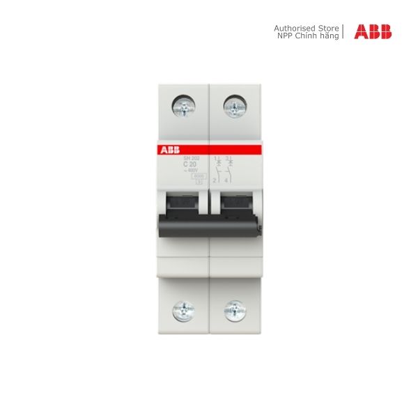 Cầu dao tự động abb mcb 2p 20a 6ka
