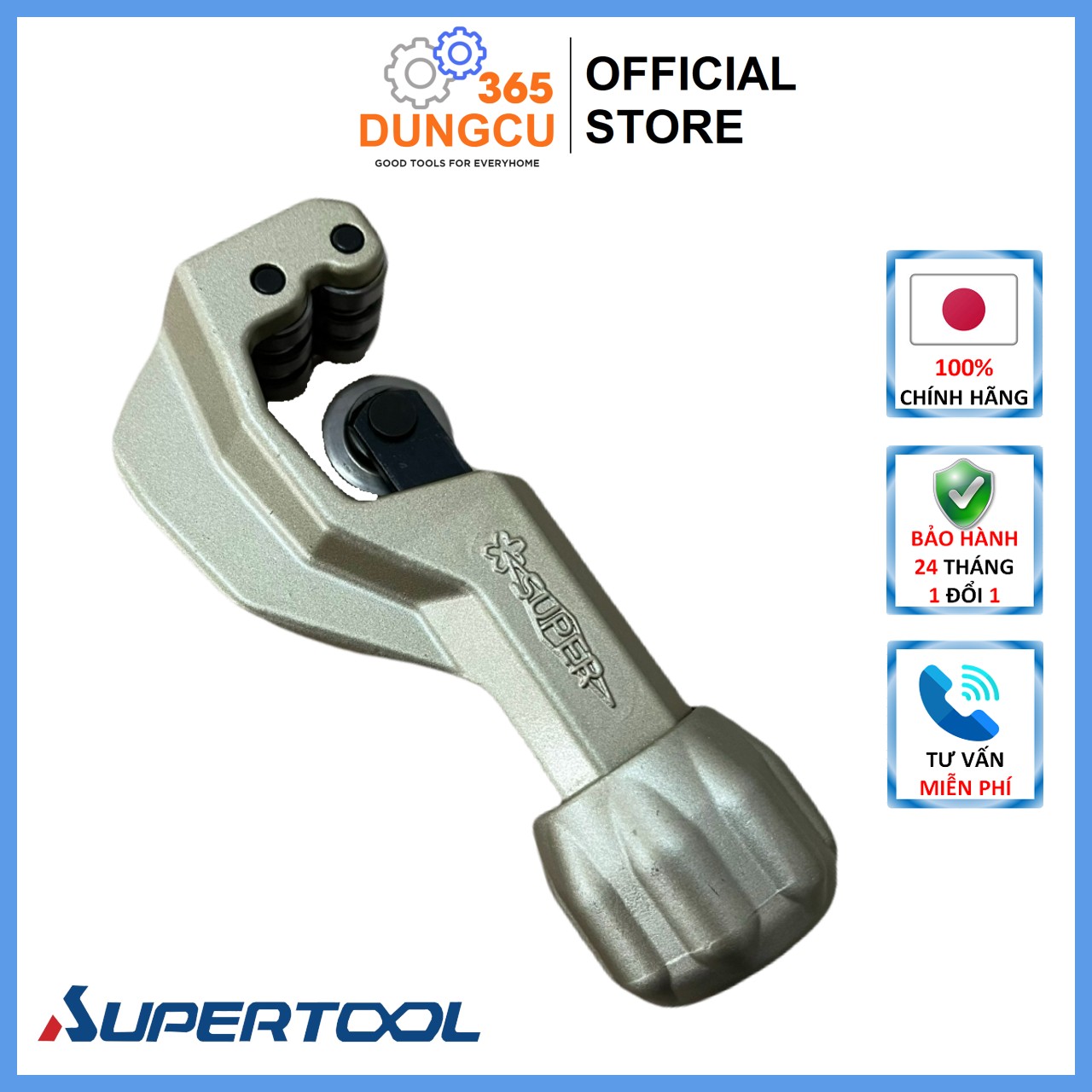 Dao cắt ống đồng, inox tcb105 supertool/ japan - hàng chính hãng