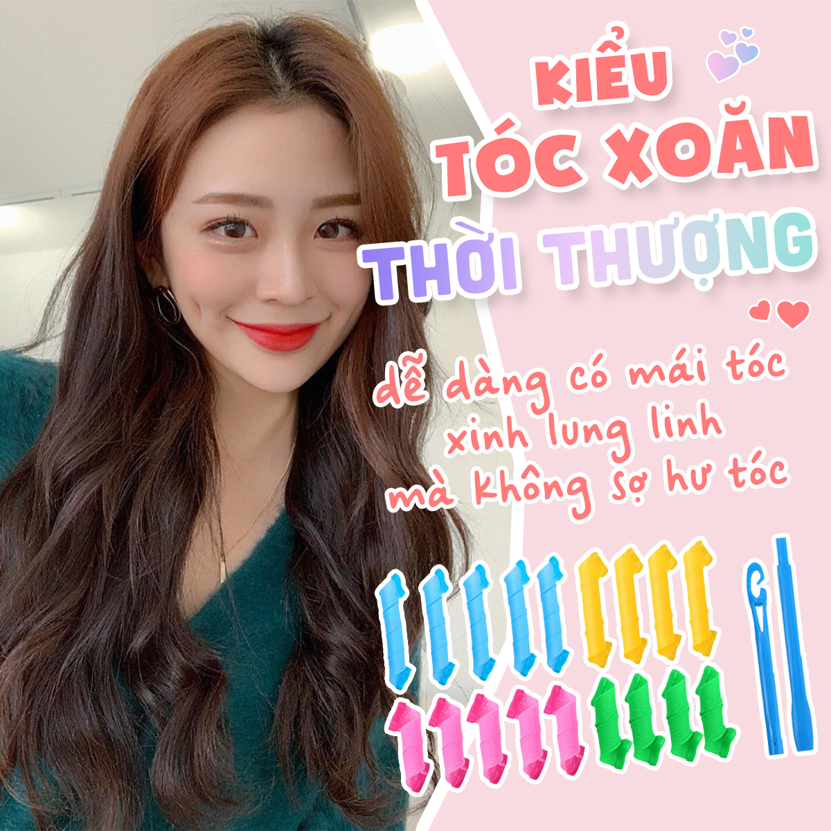 Bộ uốn tóc không dùng nhiệt Curlformers - Lamdepdeal