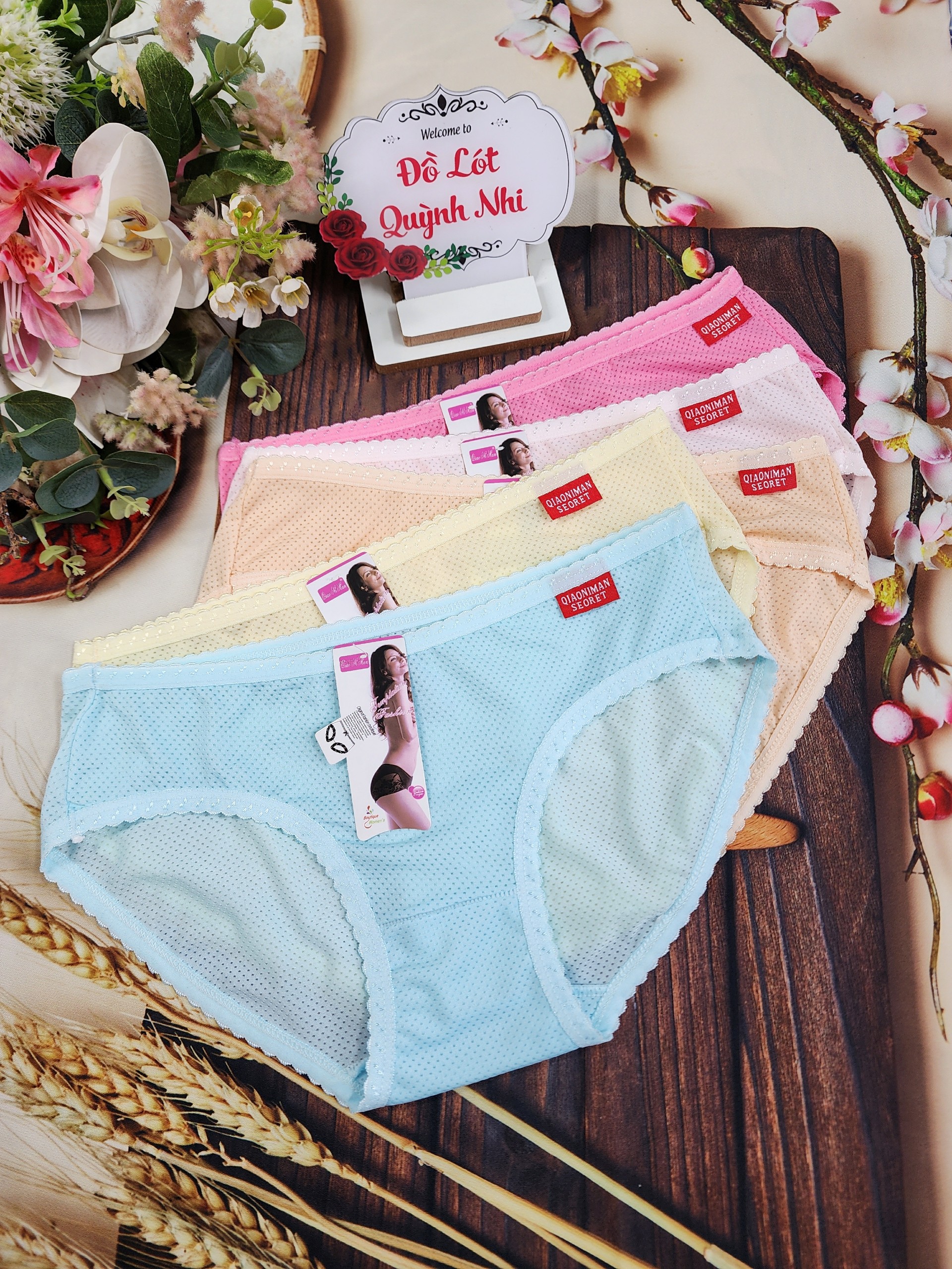 Combo 5 Và 10 Quần Lót Nữ Thông Hơi Chất Vải Mềm Mịn Co Giản Thoáng Mát Thấm Hút Mồ Hôi Size :55 - 68 KG [88653] - Đồ Lót Quỳnh Nhi