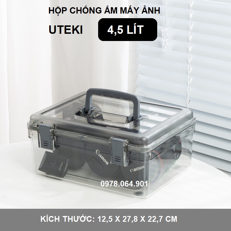Hộp chống ẩm máy ảnh chuyên dụng Uteki dung tích 4.5 lít